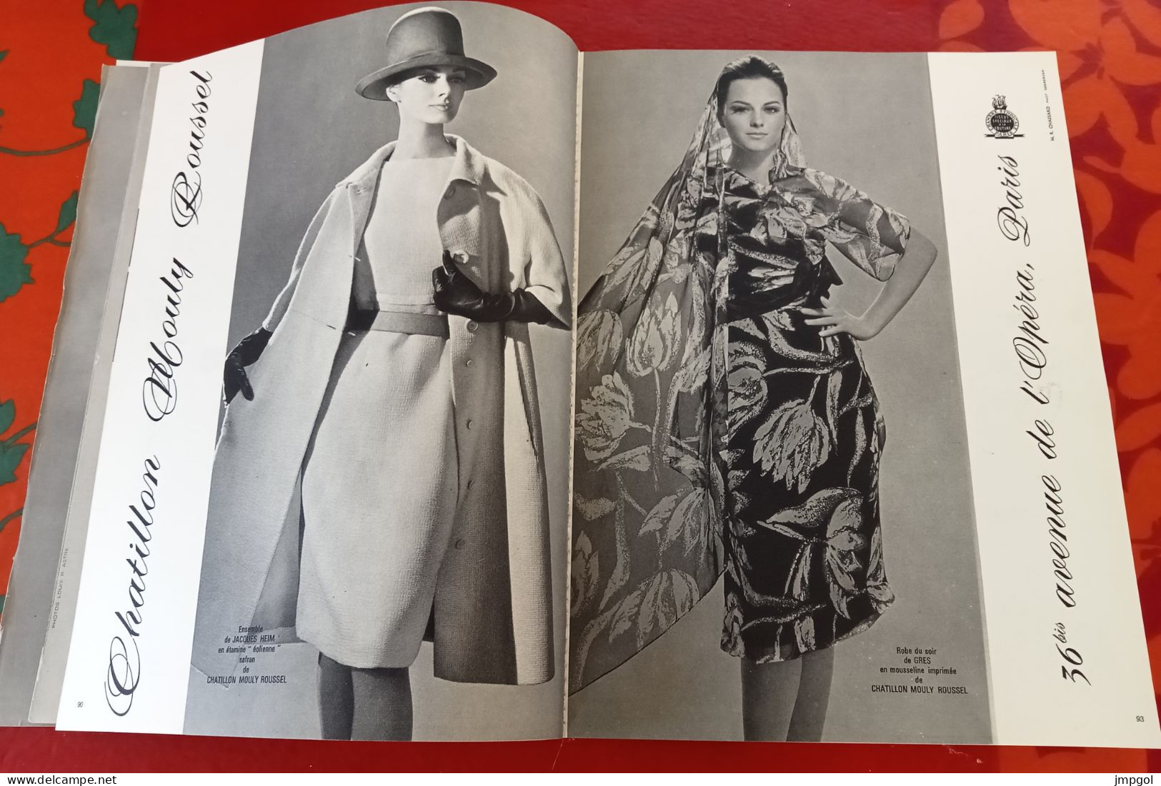 Femme Chic N°494 Collections Toute La Mode Printemps 1963 Dior Balmain Chanel Heim Patou De Rauch Saint Laurent - Moda