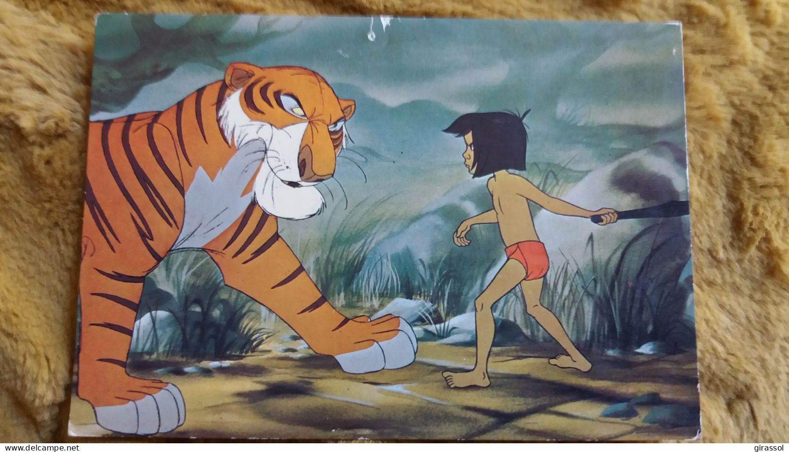 CPSM DISNEY LE LIVRE DE LA JUNGLE JUNGLE BOOK MOWGLI CONTRE SHERKHAN LE TIGRE ED PICARD WD 8 / 42 2 EME CHOIX - Other & Unclassified