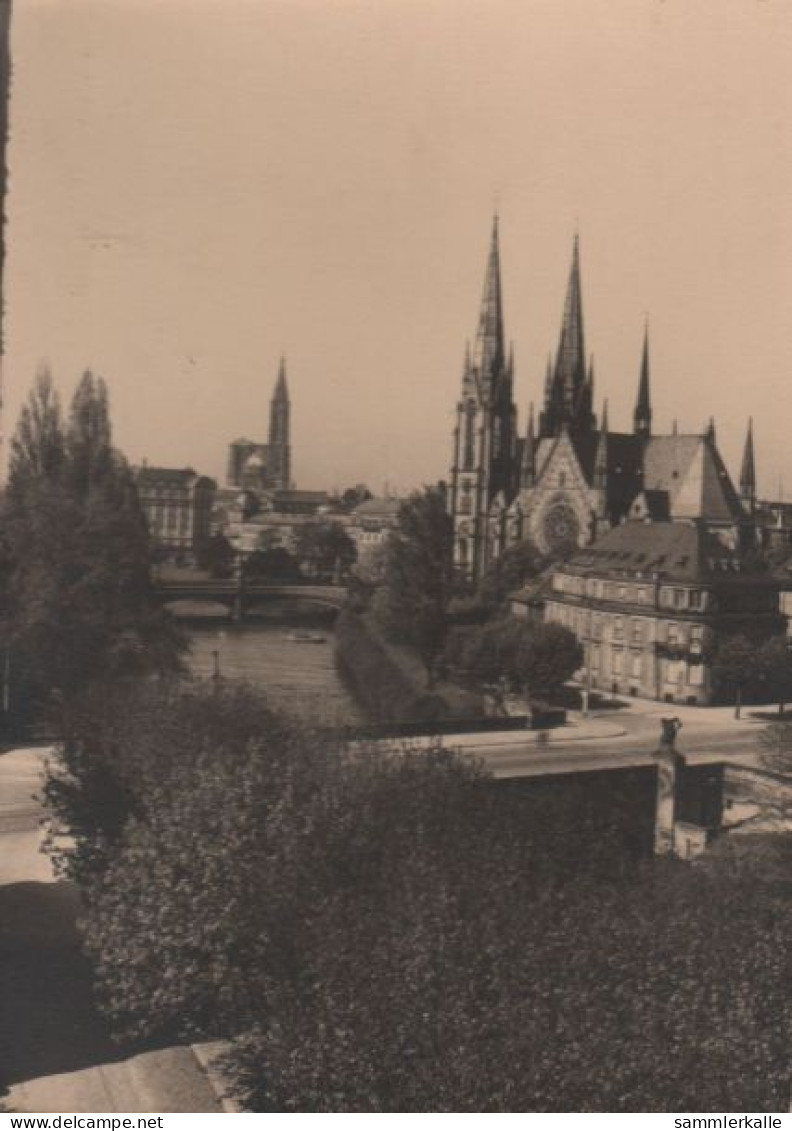 40066 - Strassburg - St. Pauluskirche Mit Blick Zum Münster - Ca. 1940 - Elsass