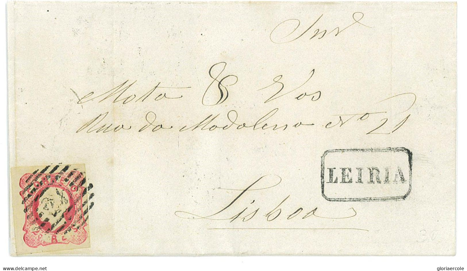 P2890 - PORTUGAL , HUGE MARGINS ALL AROUND ON LOCAL MAIL, FROM LEIRIA TO LISBON - Lettres & Documents