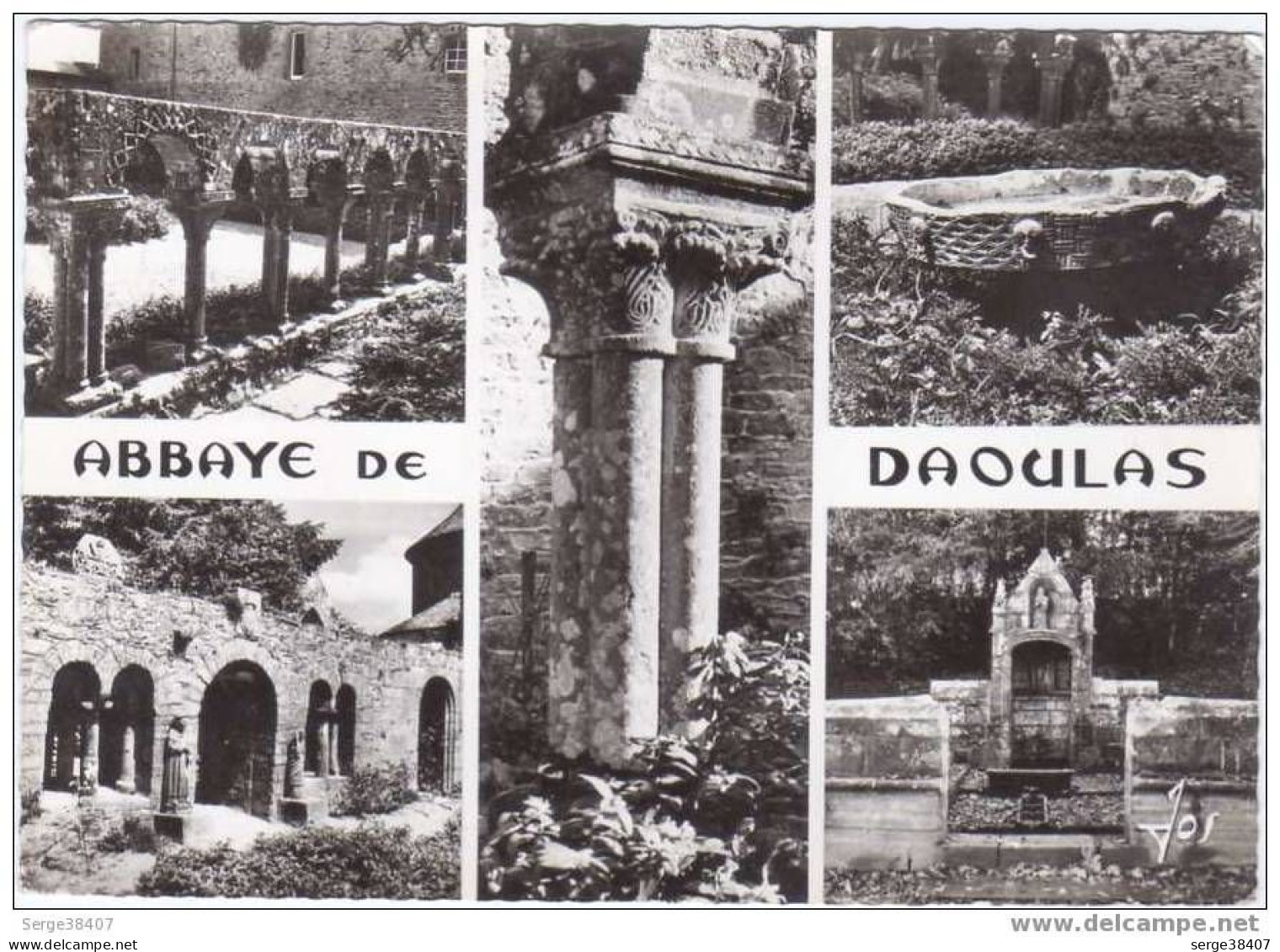 Abbaye De DAOULAS - Cloitre - Vasque à Mascarons - Fontaine # 53 - Daoulas