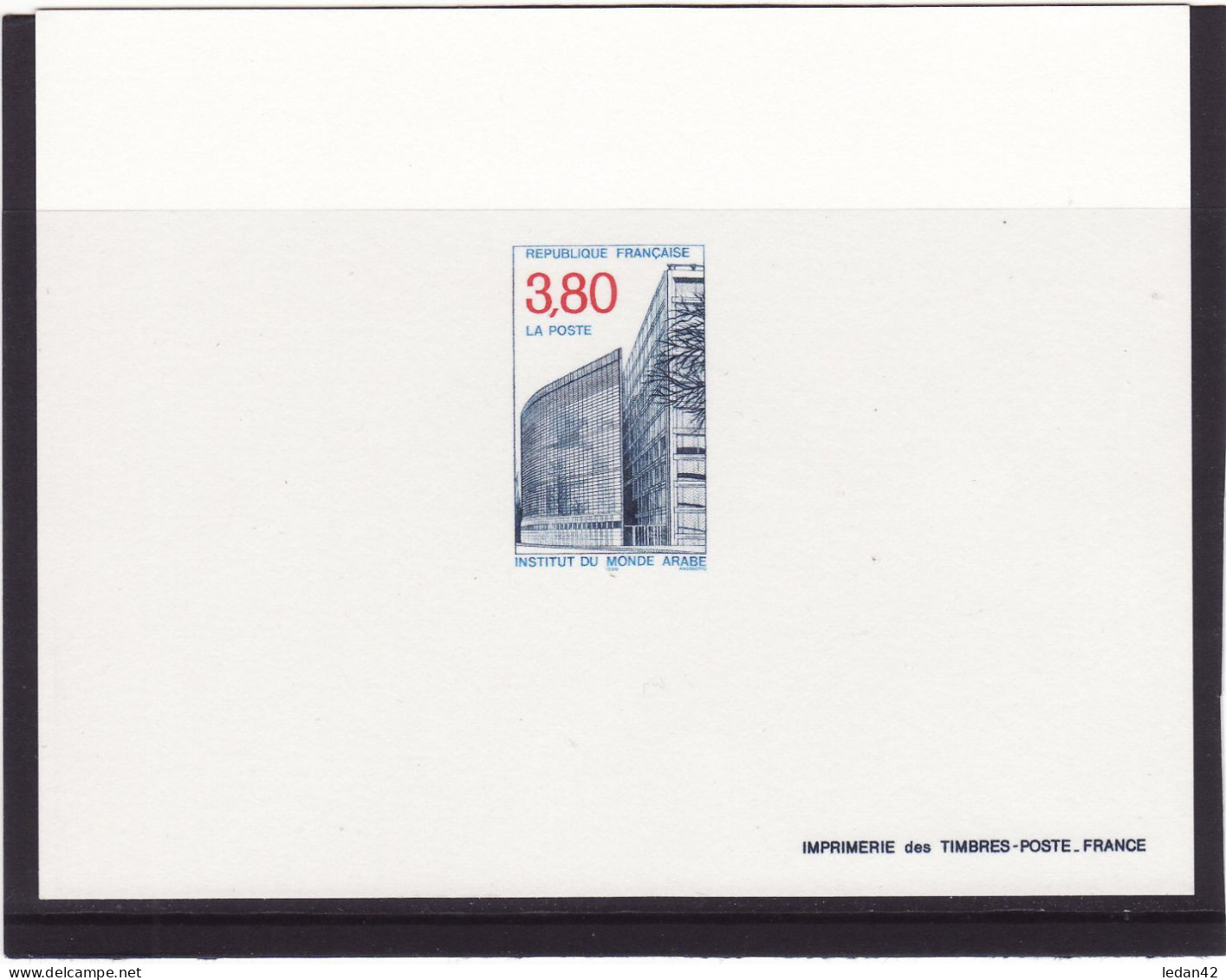 France 1990, Cat. Yvert N°2645 : L'Institut Du Monde Arabe. - Luxury Proofs