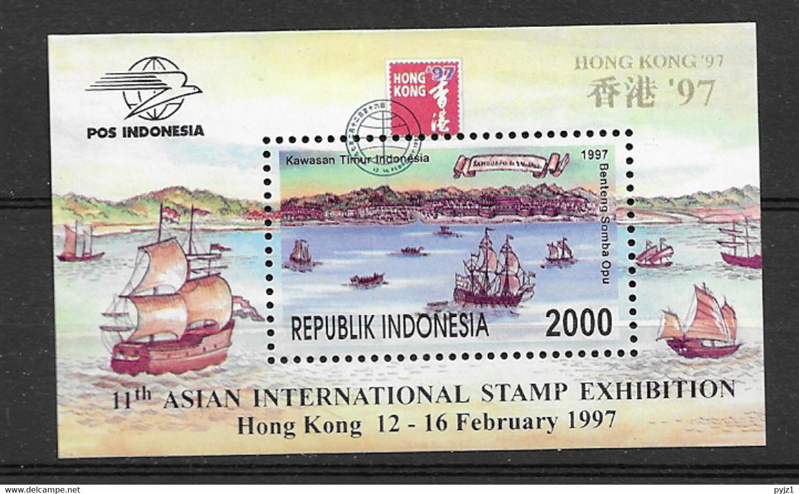 1997 MNH Indonesia Block 118, Postfris** - Indonésie