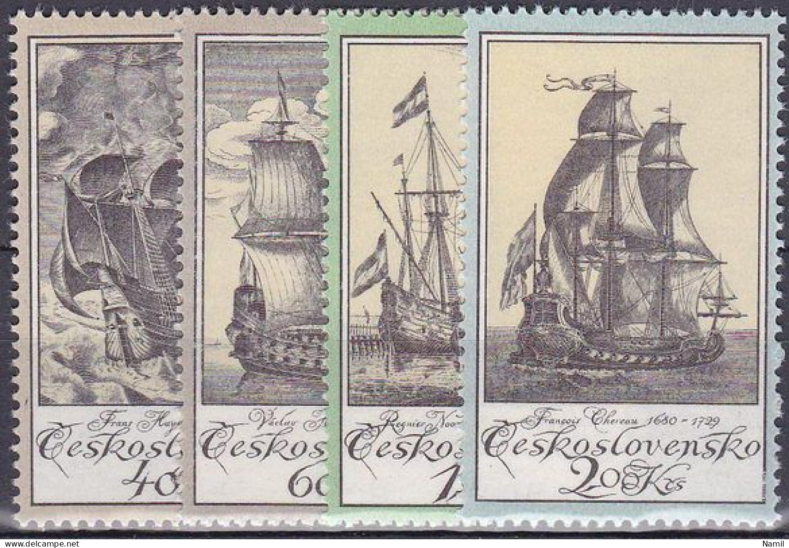 ** Tchécoslovaquie 1976 Mi 2330-3 (Yv 2167-70), (MNH)** - Unused Stamps