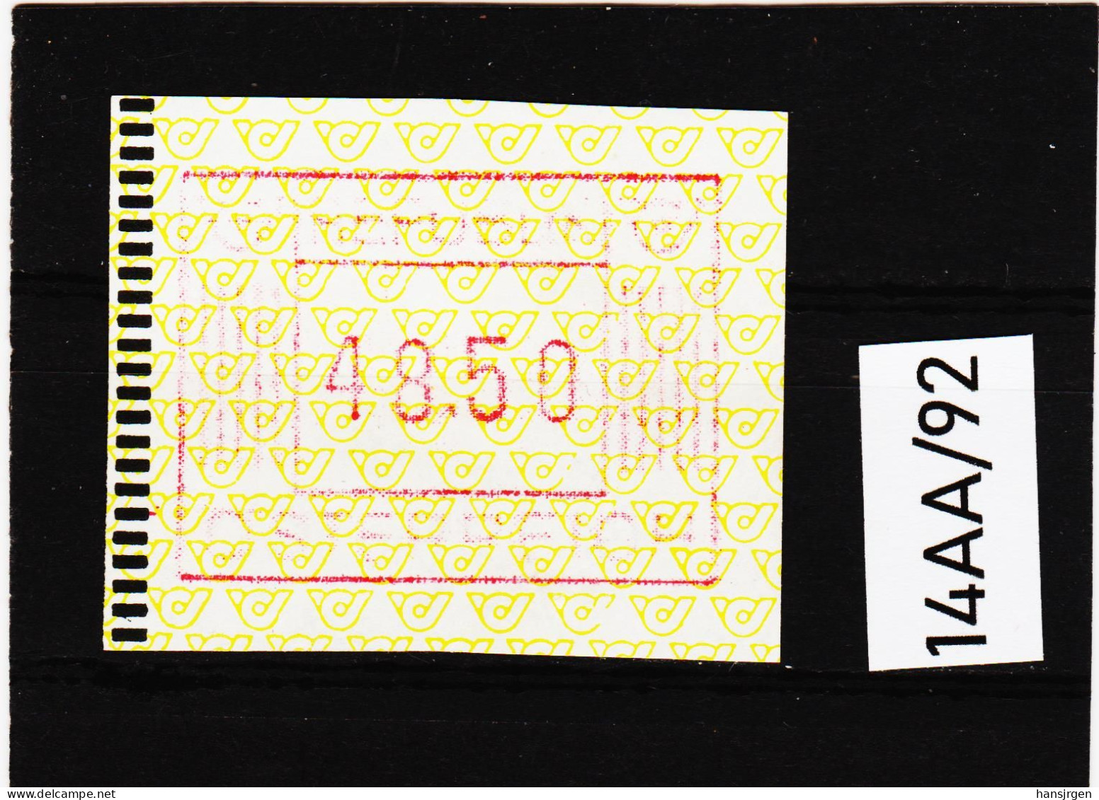 14AA/92  ÖSTERREICH 1983 AUTOMATENMARKEN 1. AUSGABE  48,50 SCHILLING   ** Postfrisch - Timbres De Distributeurs [ATM]