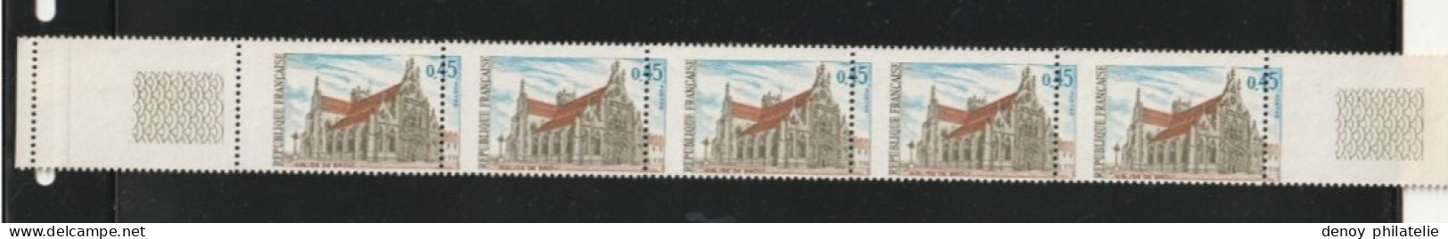 France Eglise De Brou Piquage A Cheval Sur La Ligne Complété RRR N° 1582 - Neufs