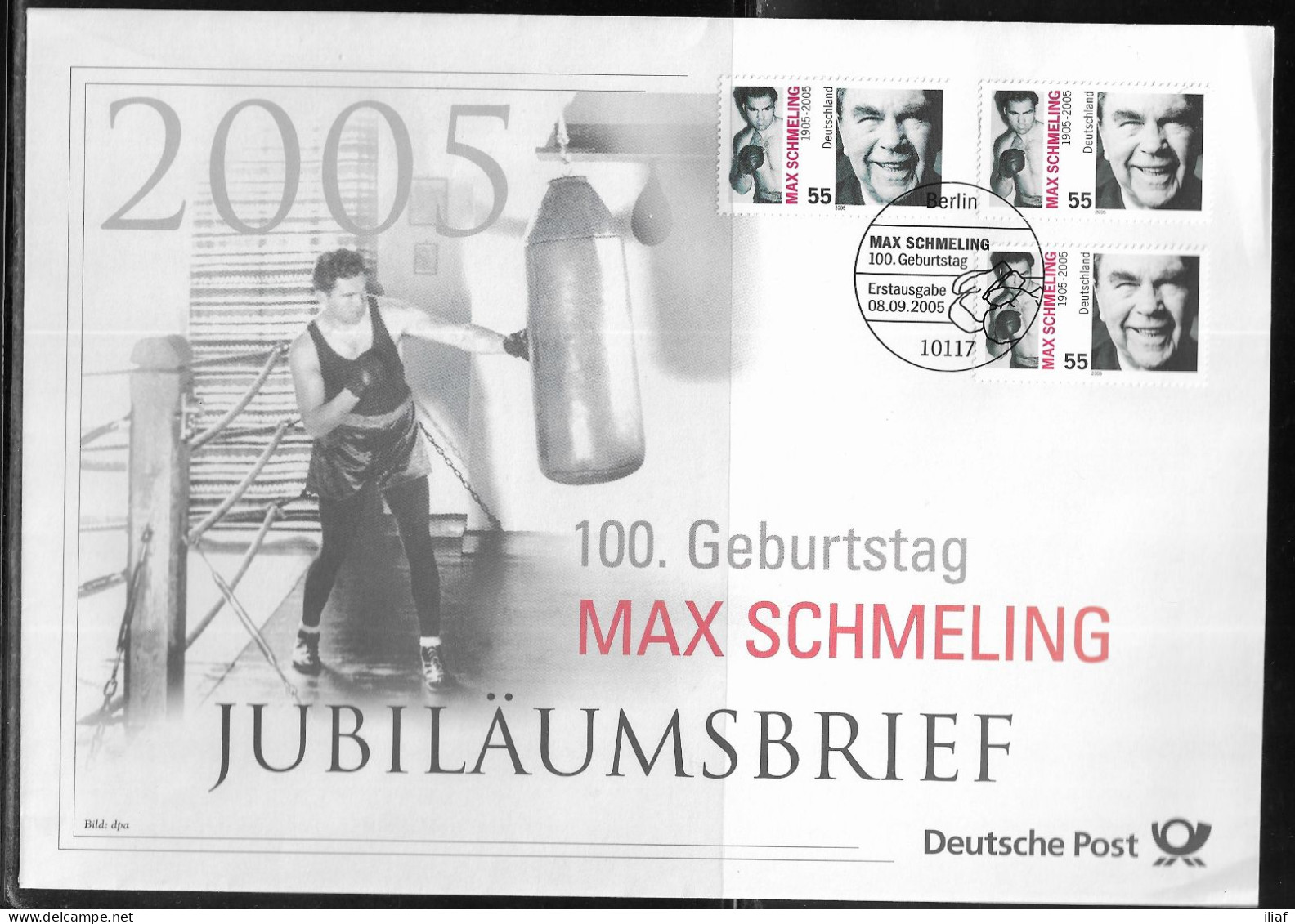 Germany. FDC Mi. 2489.   Birth Centenary Of Max Schmeling (1905-2005), Boxer. FDC Cancellation On Big Envelope - 2001-2010