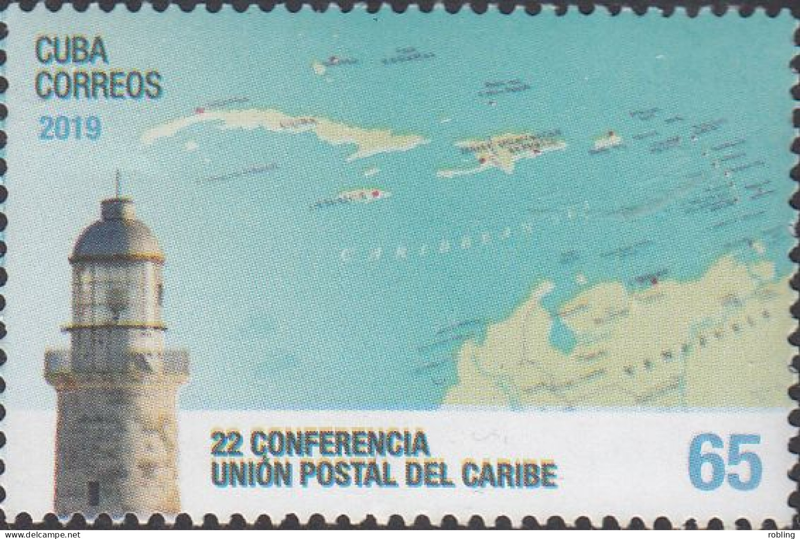 Cuba 2019, Lighthouses, J4857 Castillo Del Morro Light. MNH - Phares