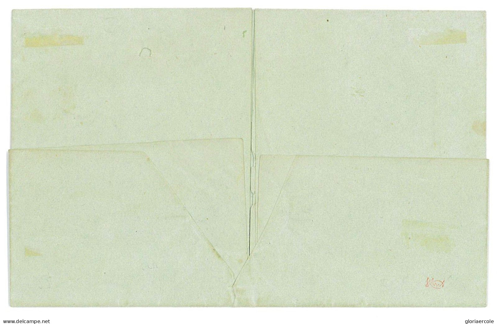 P2895 - ZUMSTEIN 16 II ON COMPLETE FOLDED LETTER, FROM BERNA, 1853, 4 MARGINS ALL AROUND - Lettres & Documents