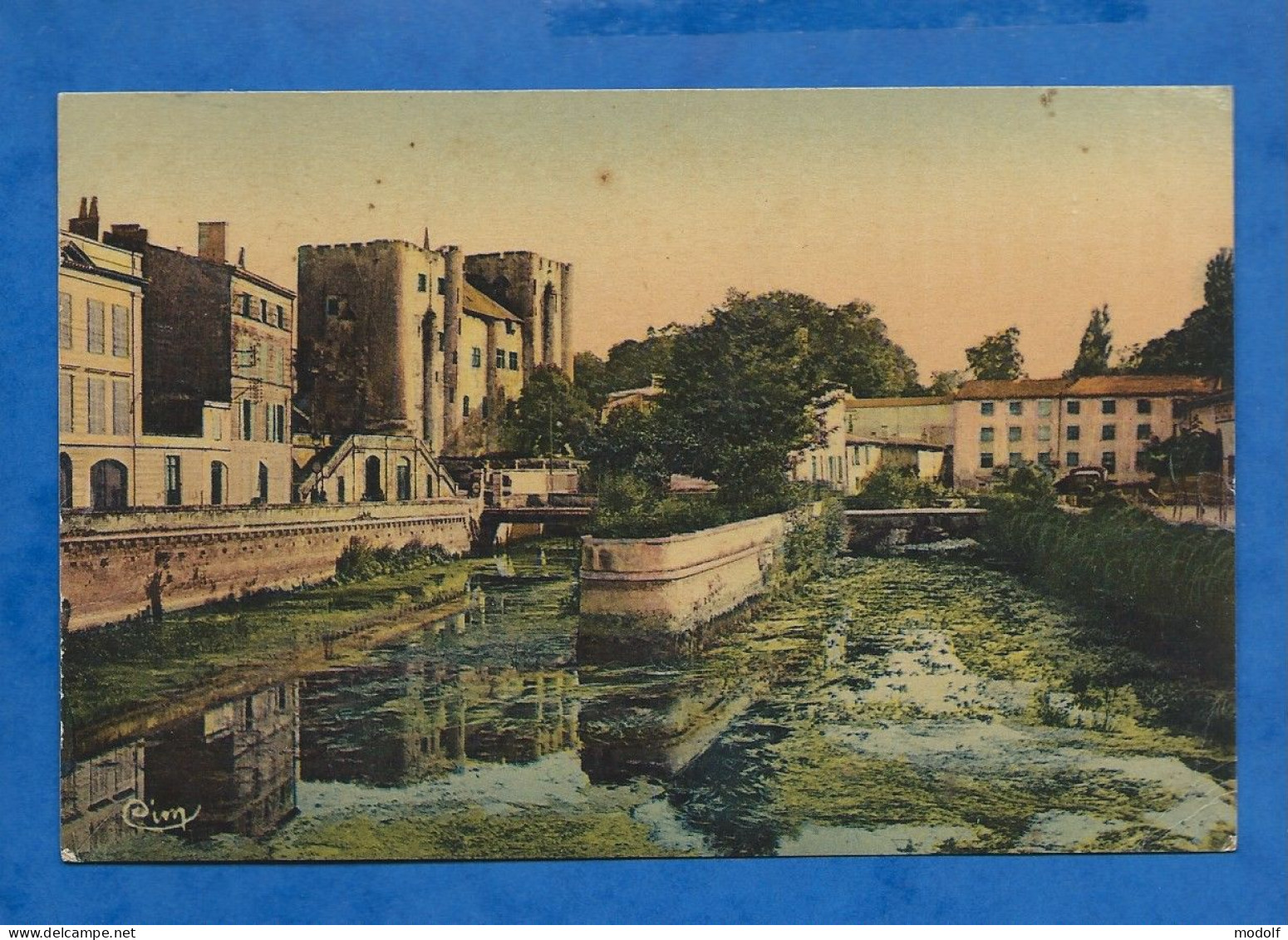 CPA - 79 - Niort - Le Donjon Vu Des Vieux Ponts Sur La Sèvre - Colorisée - Circulée - Niort