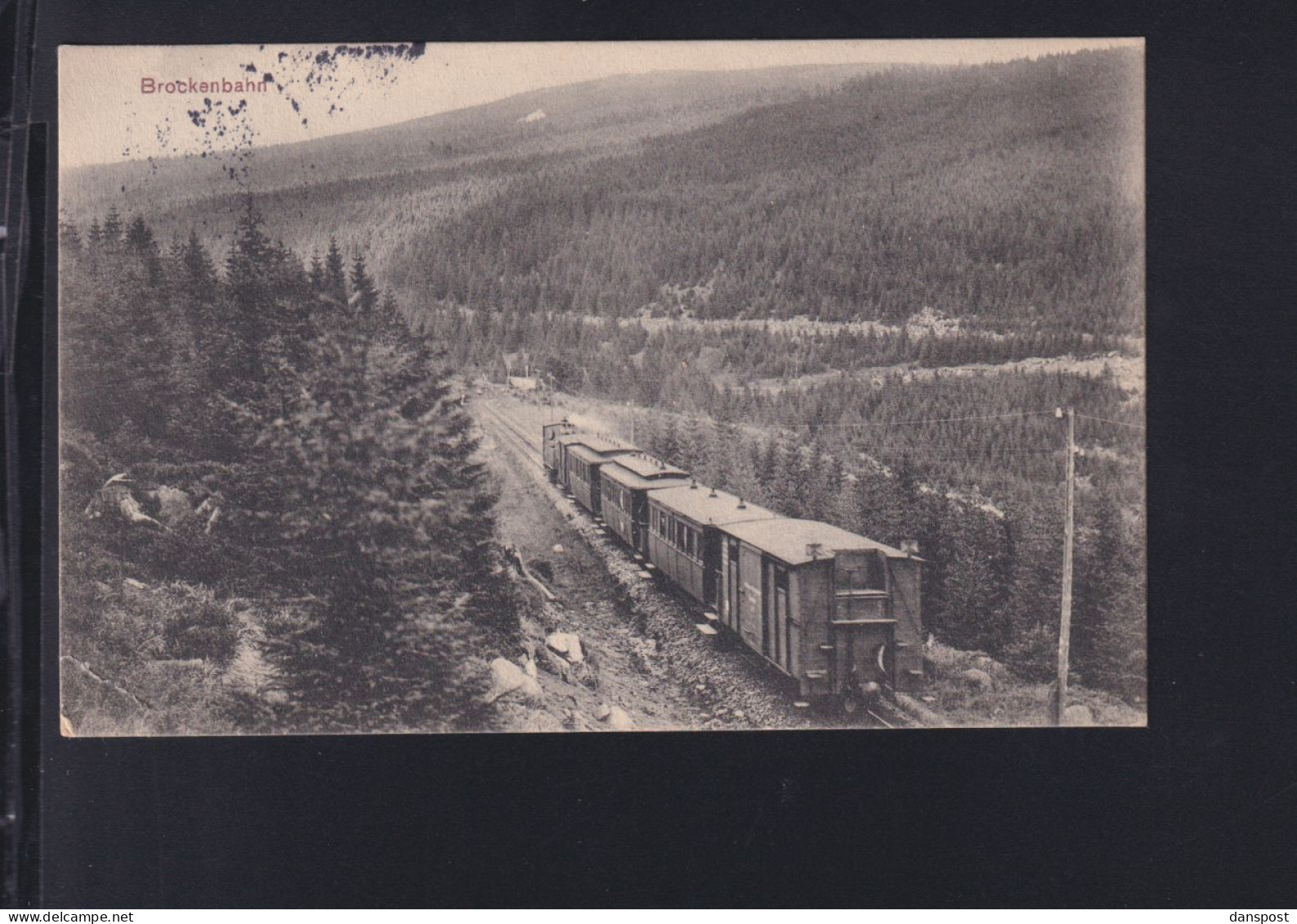 Dt. Reich AK Brockenbahn 1913 - Eisenbahnen