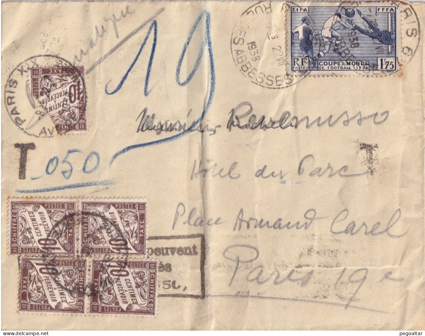 DEPART 2 EURO - 1859-1959 Covers & Documents