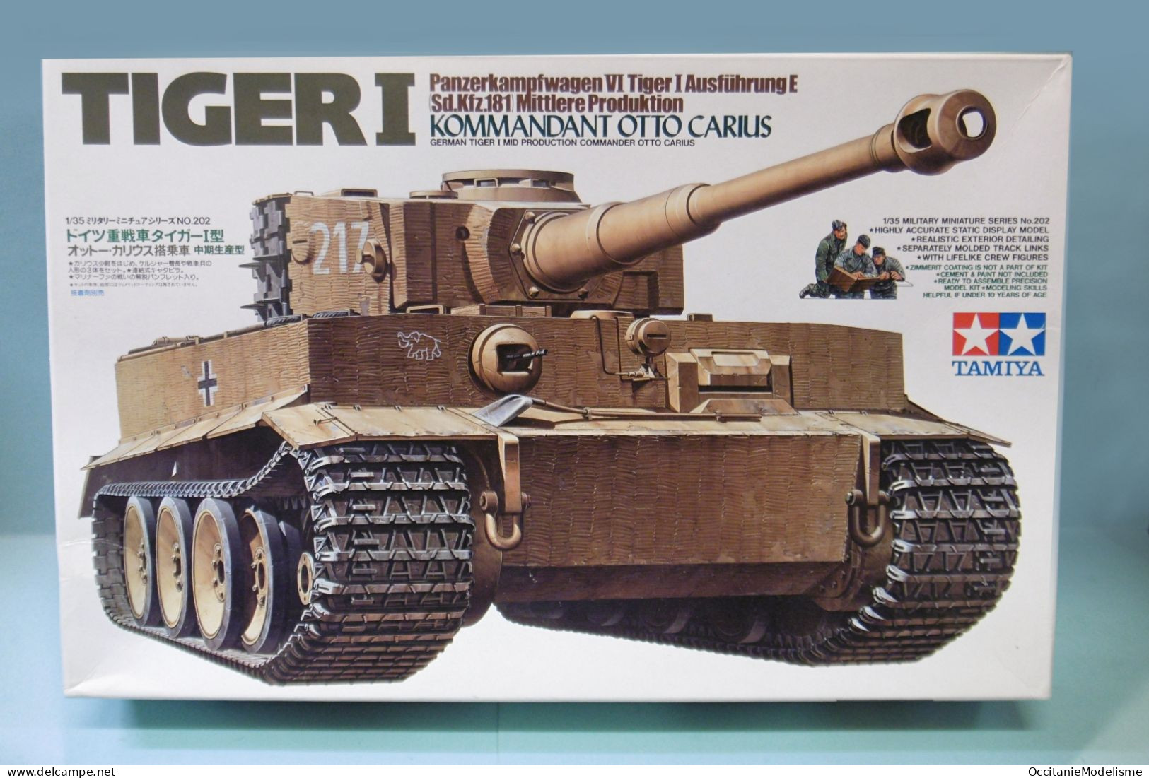 Tamiya - CHAR TIGER I Otto Carius Tank + Eduard 35716 Maquette Kit Plastique Réf. 35202 1/35 - Military Vehicles