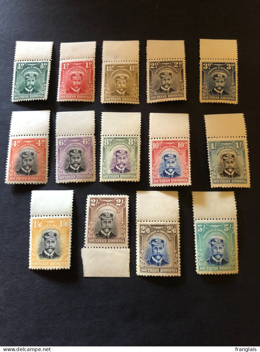 SOUTHERN RHODESIA SG1-14, Complete Set, The Stamps All MNH** CV £225 - Rhodésie Du Sud (...-1964)