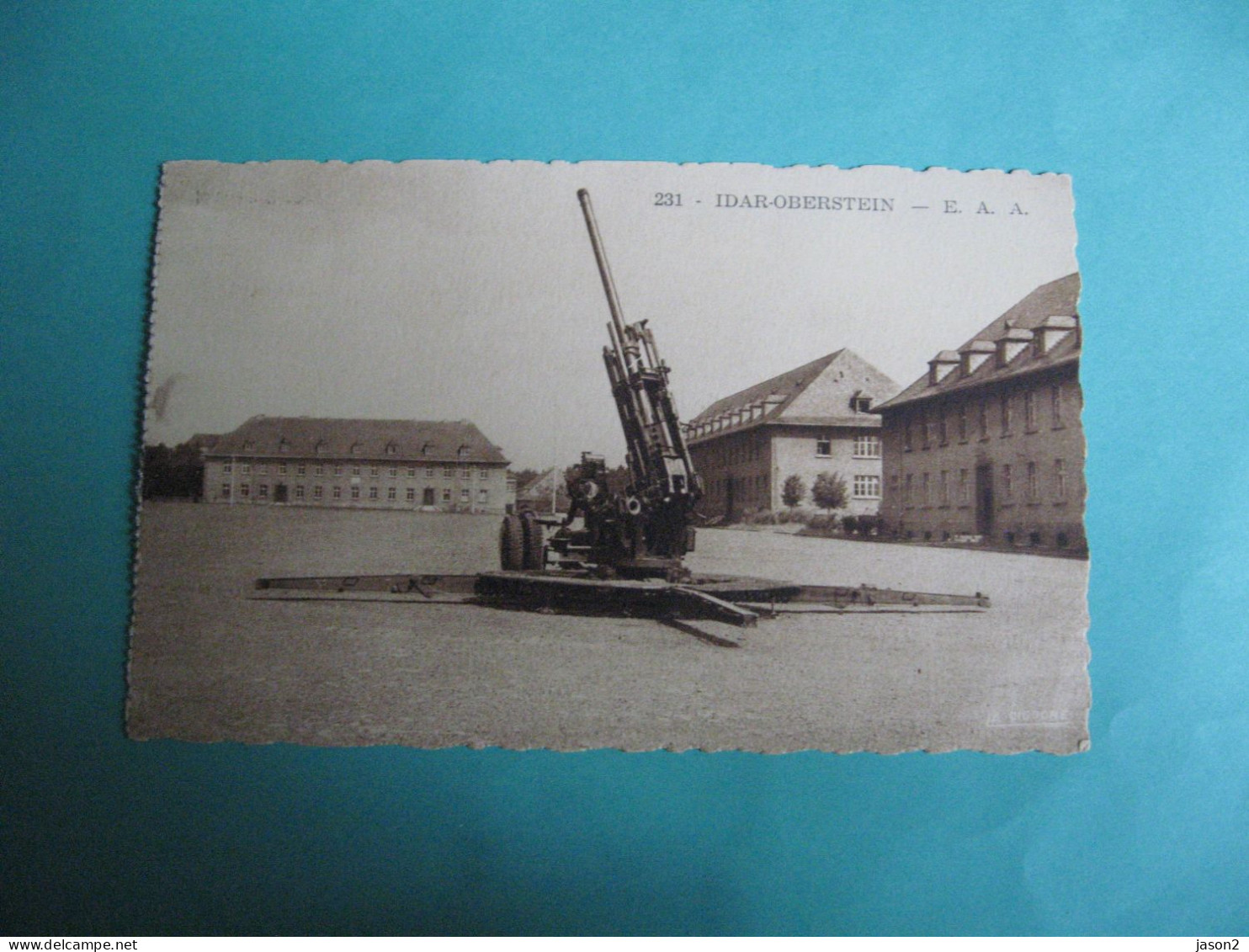 CPA DENTELEE IDAR OBERSTEIN ECOLE D'APPLICATION D'ARTILLERIE CANON NON ECRITE - Equipment