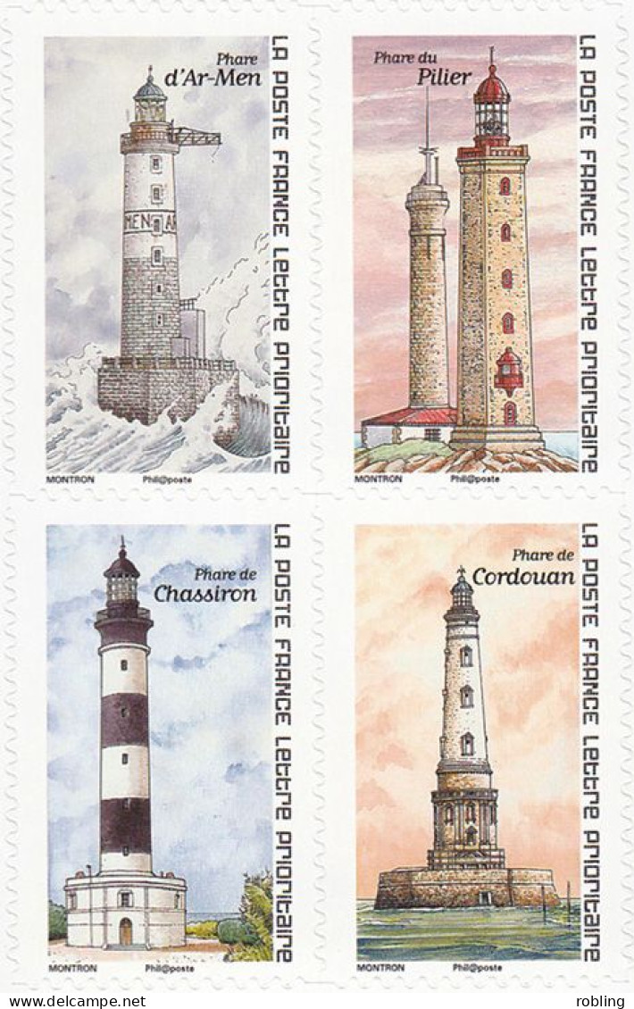 France 2019, Lighthouses, Of France Light. Bklt. 7375-88 MNH - Lighthouses