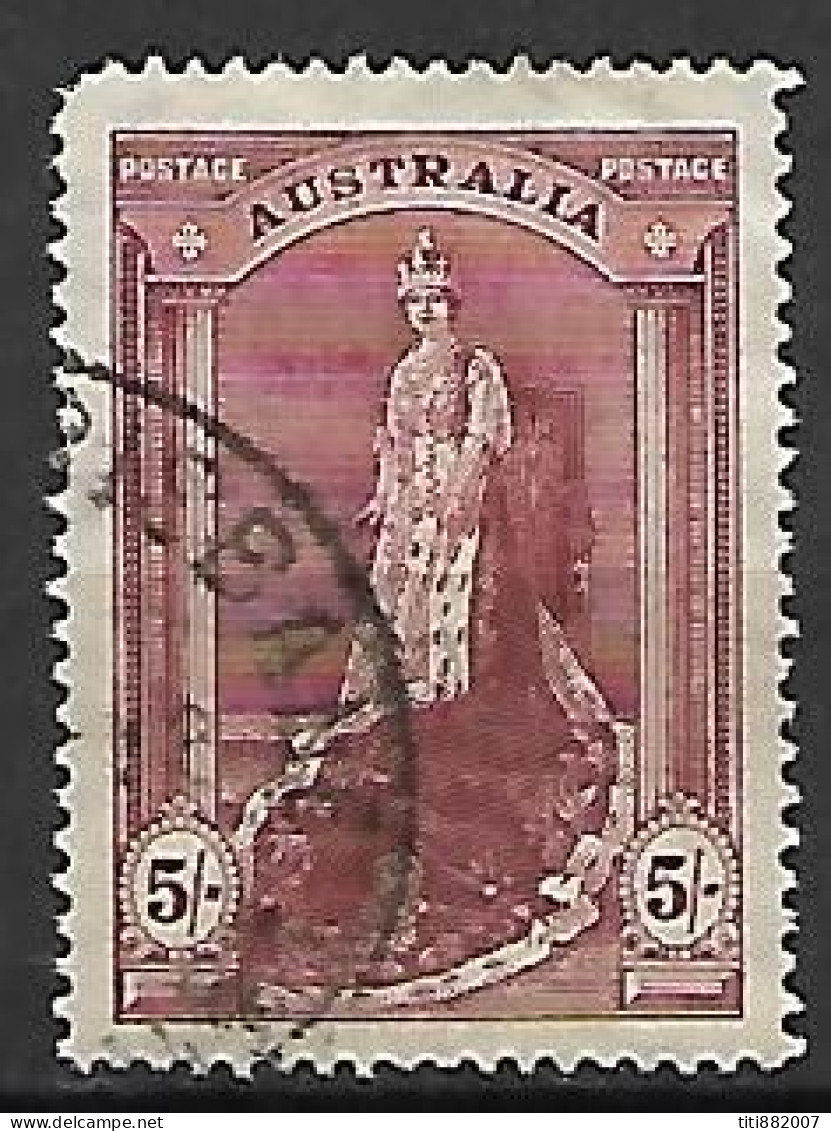 AUSTRALIE   -  1937 .  Y&T N° 120 Oblitéré - Usati