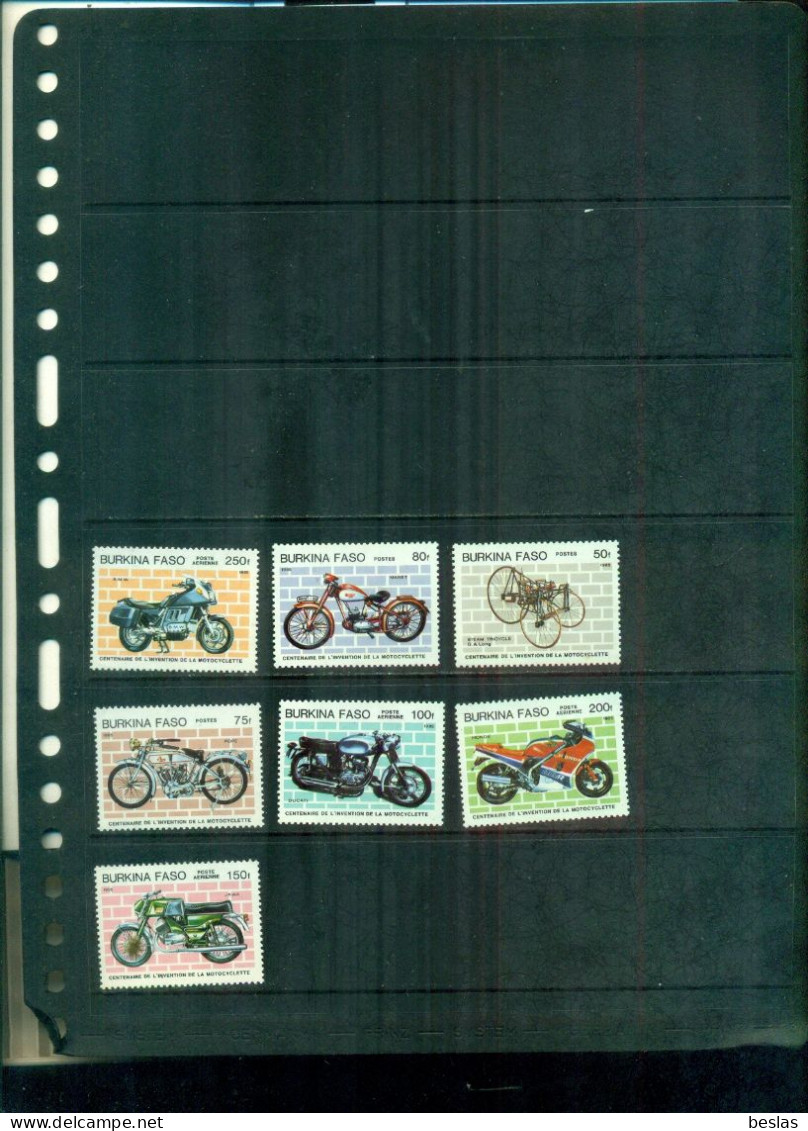 BURKINA FASO 100 MOTOCYCLETTE 7 VAL NEUFS  A PARTIR DE 1.75 EUROS - Burkina Faso (1984-...)