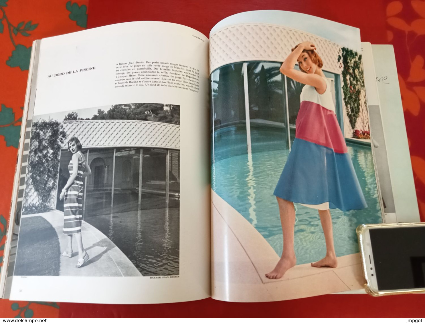 Officiel de la Mode et de la Couture Paris Juin 1957 Plein été Plage Vacances Dior Balmain Cardin Nina Ricci De Rauch ..