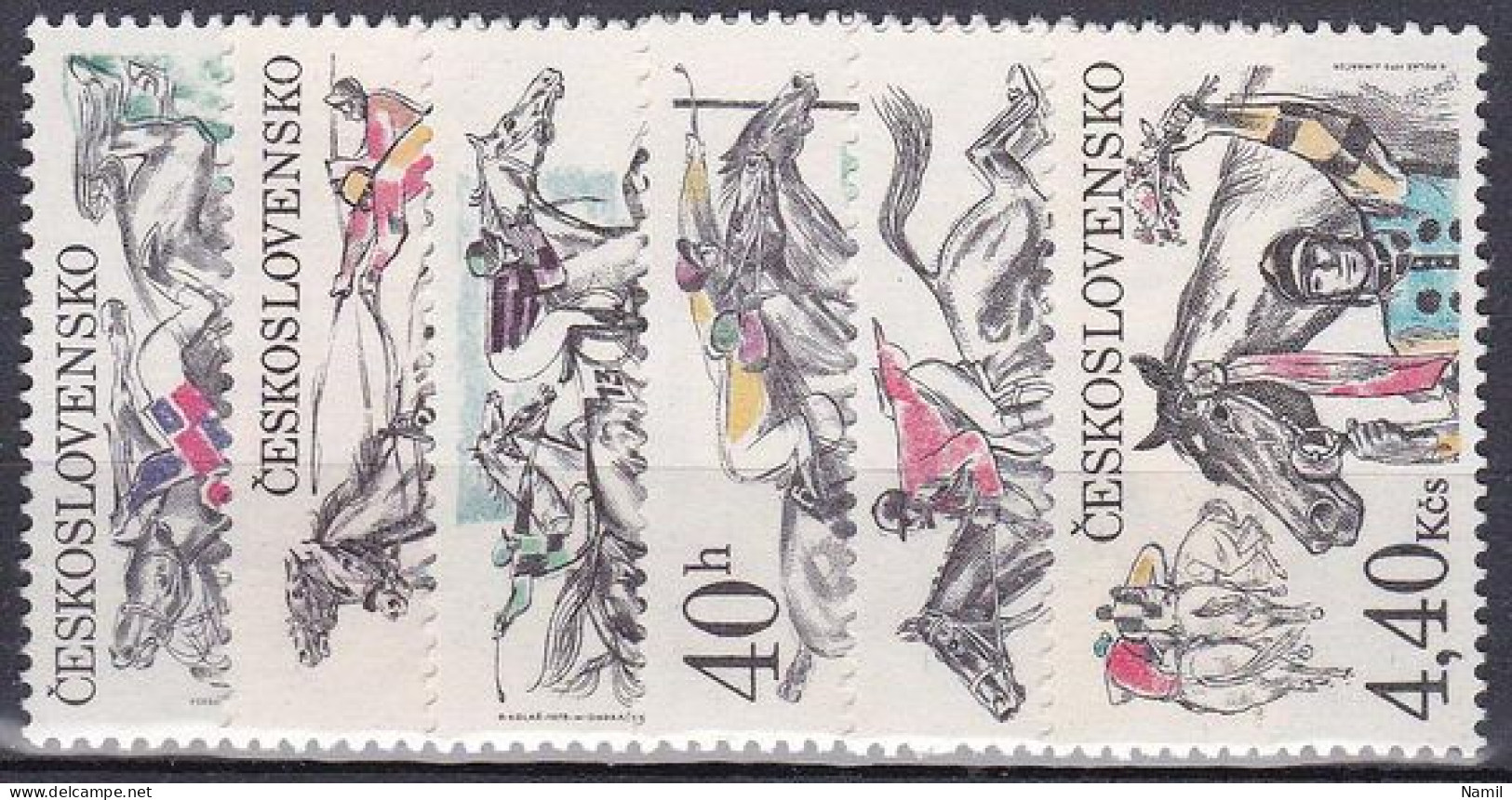 ** Tchécoslovaquie 1978 Mi 2469-74 (Yv 2297-2302), (MNH)** - Unused Stamps