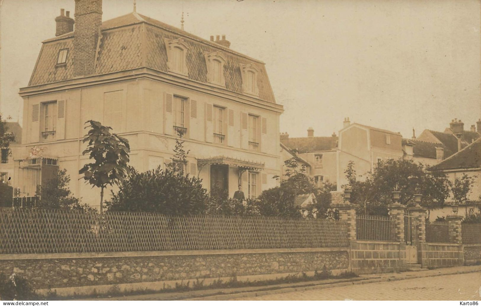 St Chéron * Carte Photo Photographe Souchay * Villa De La Ville * VILLA Villa Maison Bourgeoise - Saint Cheron