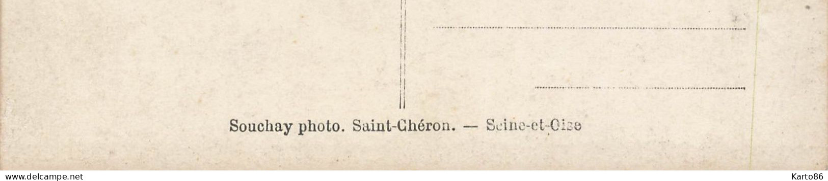 St Chéron * Carte Photo Photographe Souchay * Villa De La Ville * VILLA Villa Maison Bourgeoise - Saint Cheron