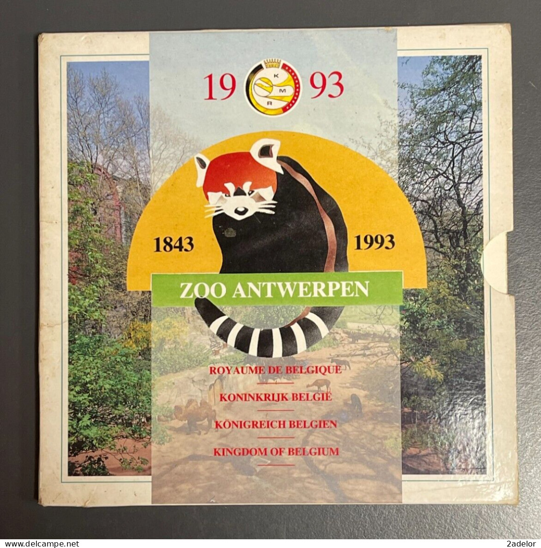 Coffret Du Royaume De Belgique, Fleurs De Coins 1993, Zoo Antwerpen 1843 - 1993 - Sammlungen