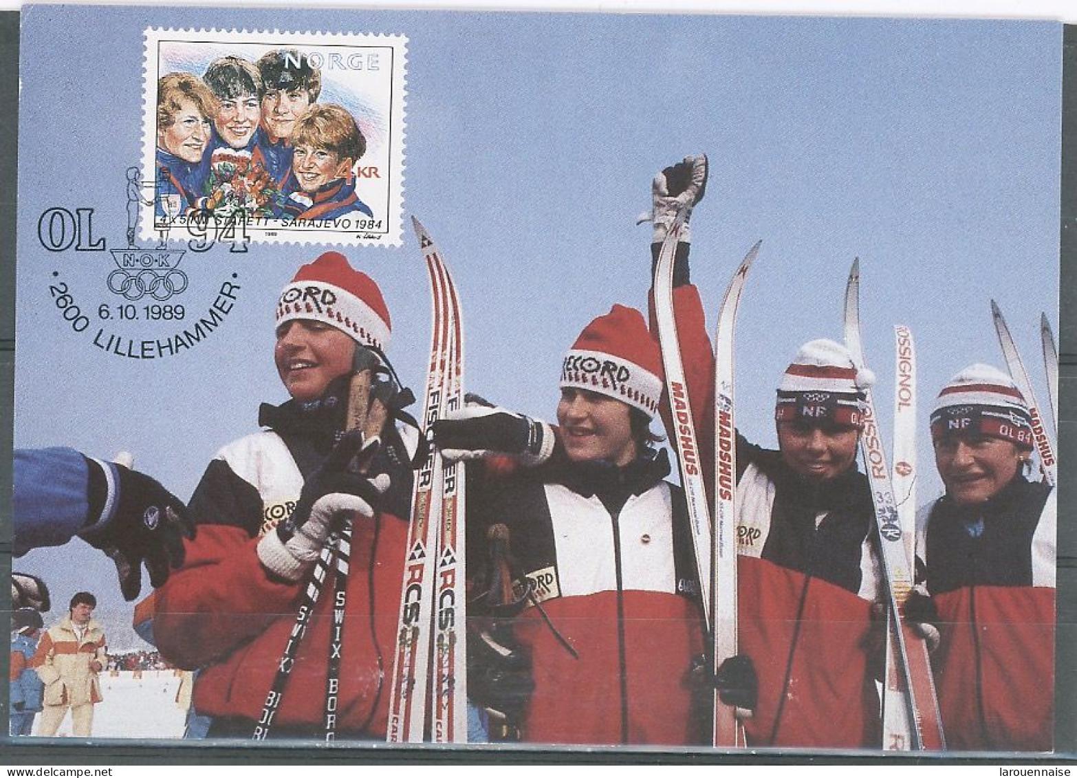 JEUX OLYMPIQUES - SKI DE FOND FEMININ  - SARAJEVO 1984 - ANNE JAHREN , INGER HELENE HYBRATEN , BRIT PETTERSEN OG BERIT A - Jeux Olympiques