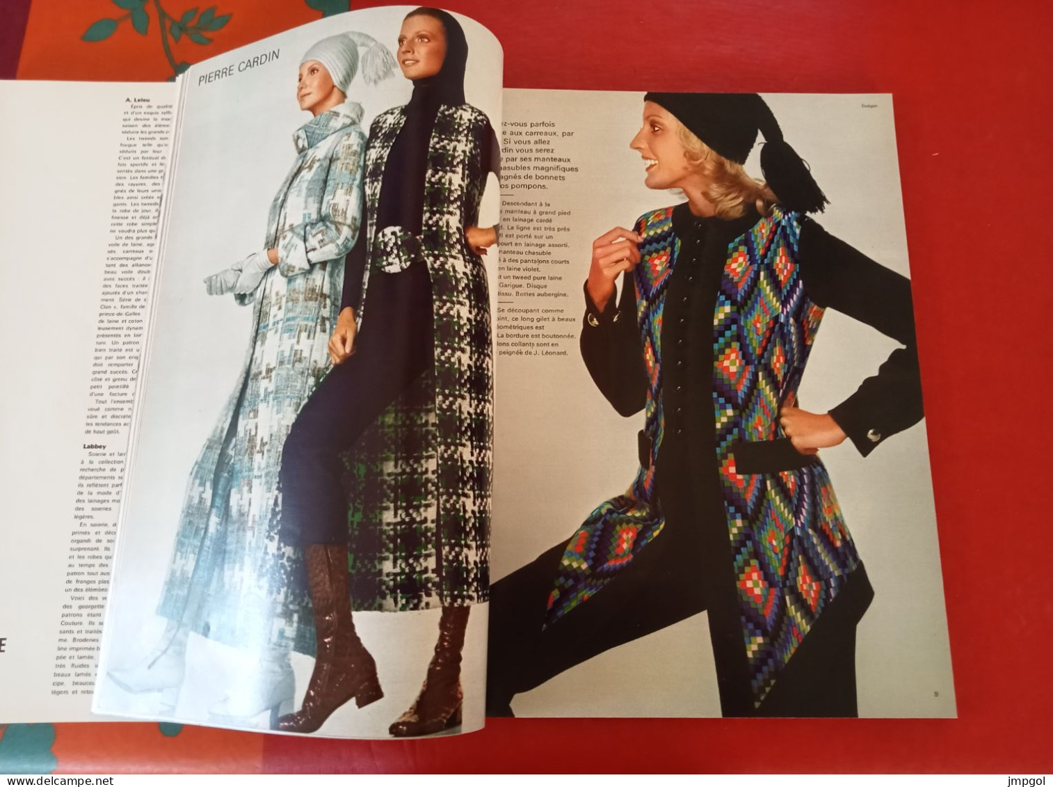 Officiel De La Mode Et De La Couture Paris Sept 1970 Collections Hiver Dior Balmain Cardin Nina Ricci Courrèges - Mode