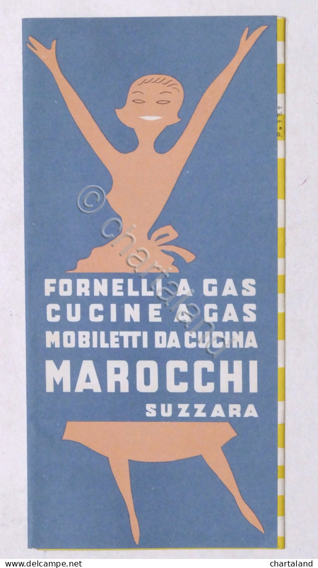 Brochure Fornelli E Cucine A Gas Mobiletti Cucina Marocchi - Suzzara - 1960 Ca. - Advertising