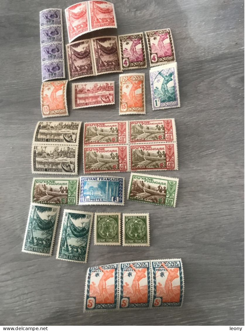 TIMBRES  DIVERS De  GUYANE FRANCAISE    -  NEUFS** - Unused Stamps