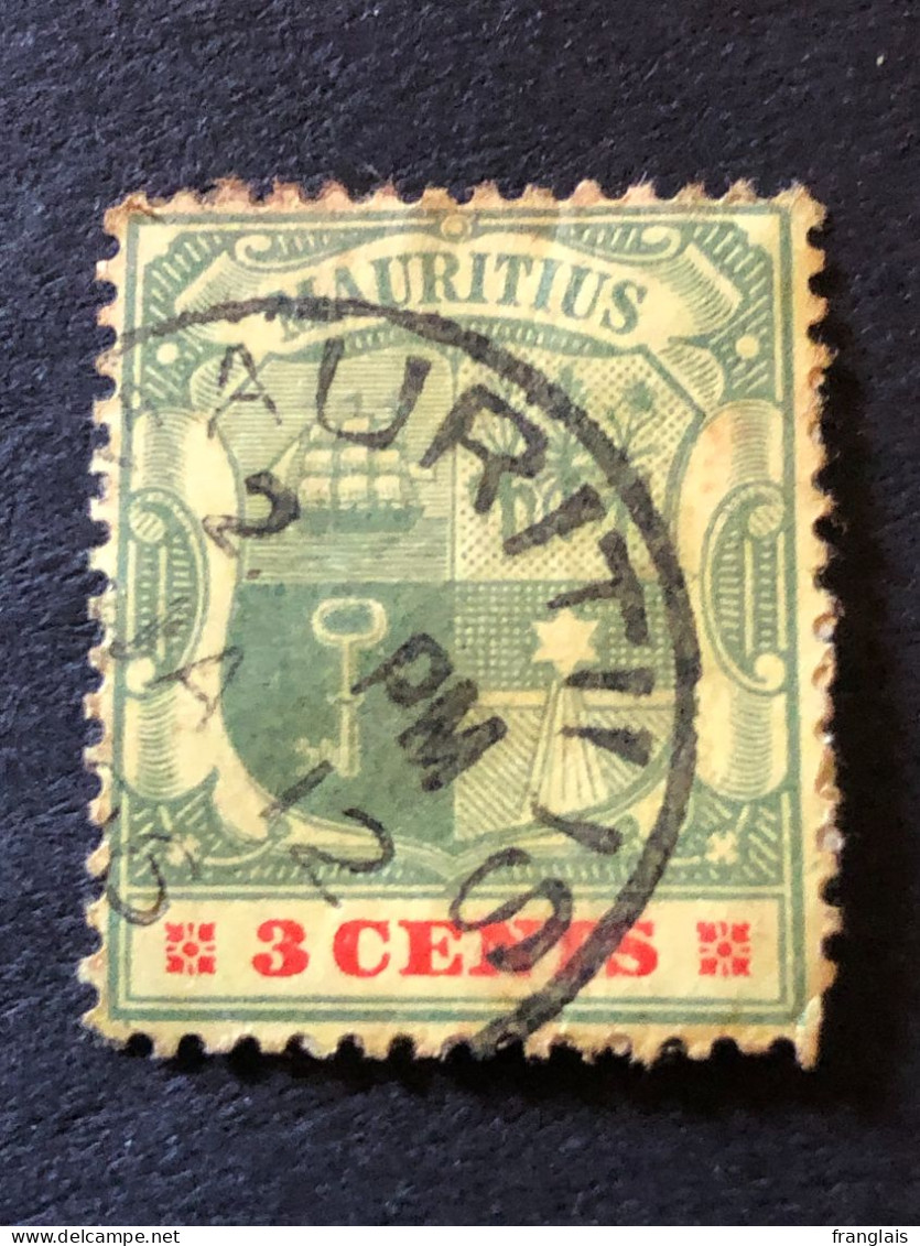 MAURITIUS SG 140  3c Green And Carmine - Mauritius (...-1967)
