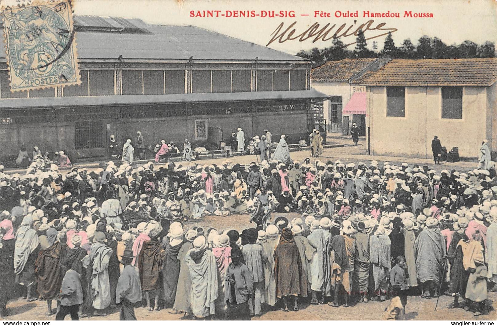 CPA ALGERIE / SAINT DENIS DU SIG / FETE OULED HAMEDOU MOUSSA / Cliché Rare - Other & Unclassified