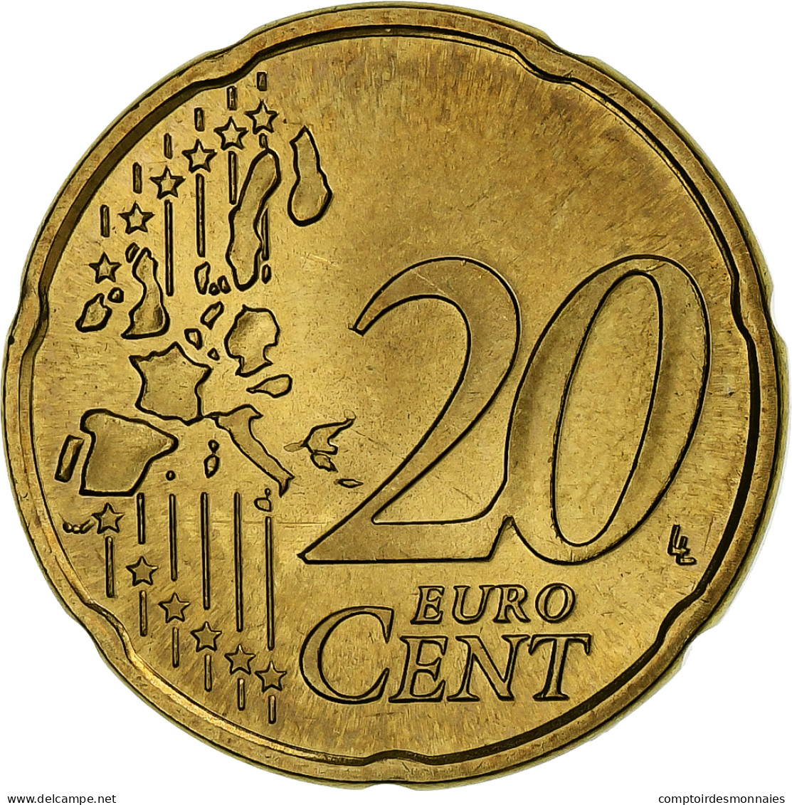 Luxembourg, Henri, 20 Euro Cent, 2003, Utrecht, Laiton, SPL, KM:79 - Luxembourg