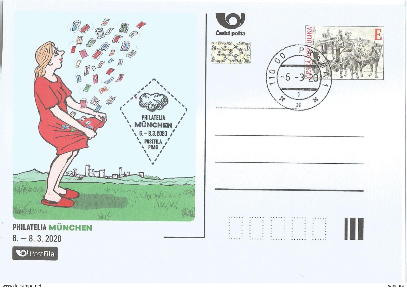 CDV A  P 235 Czech Republic Philatelia München 2020 - Postcards