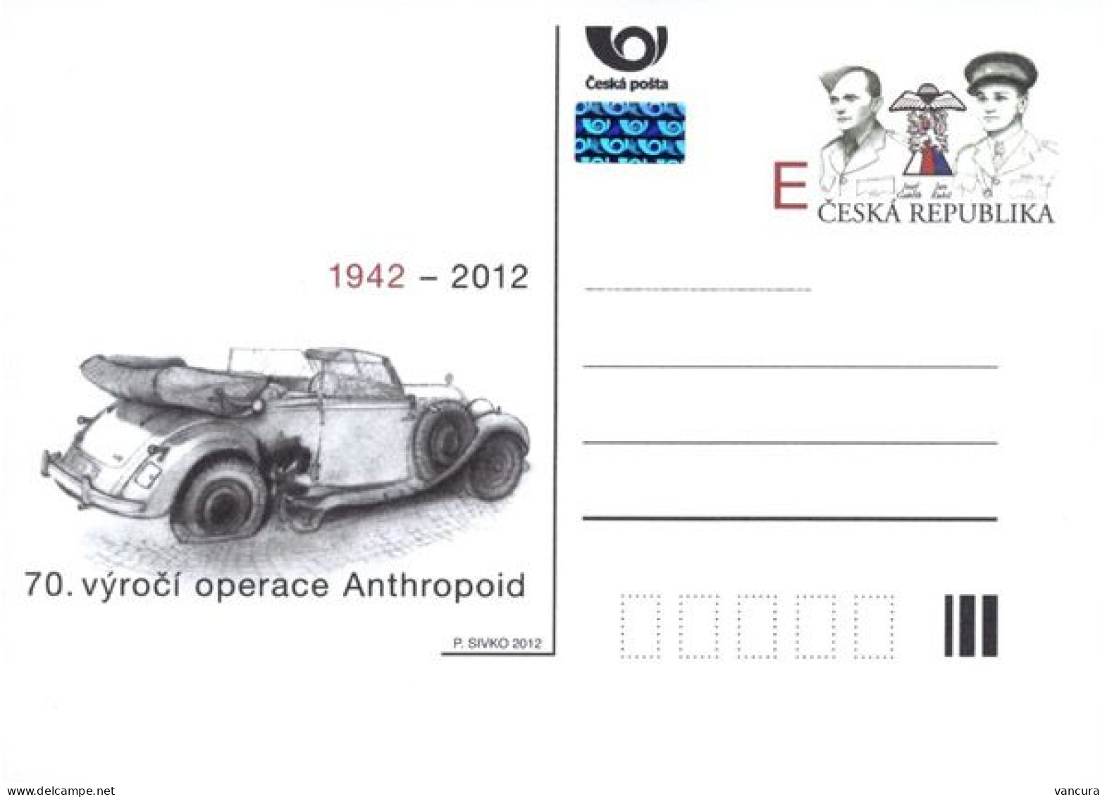 CDV 146 Czech Republic Operation Anthropoid 2012 Car - 2. Weltkrieg