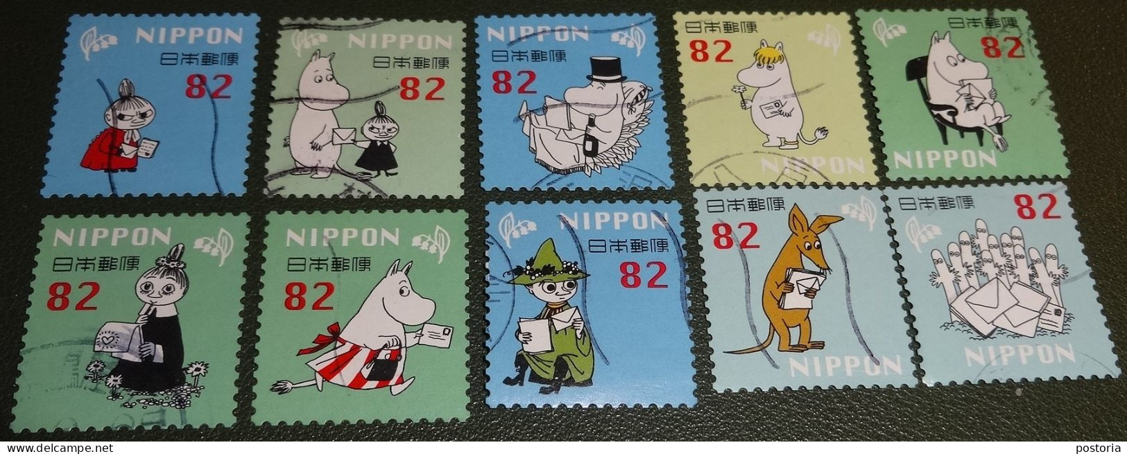Nippon - Japan - 2018 - Michel 8936 Tm 8945 - Gebruikt - Used - Groet - Moomin - Usati
