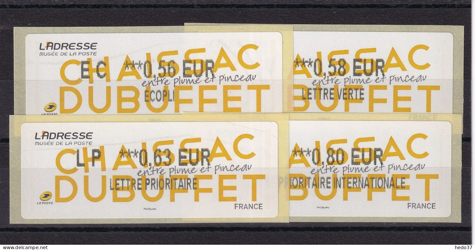 France Timbres De Distributeurs N°1137 - 4 Ex. - Neuf ** Sans Charnière - TB - 2010-... Illustrated Franking Labels