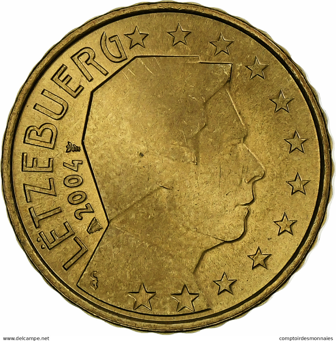 Luxembourg, Henri, 10 Euro Cent, 2004, Utrecht, SPL, Laiton, KM:78 - Lussemburgo