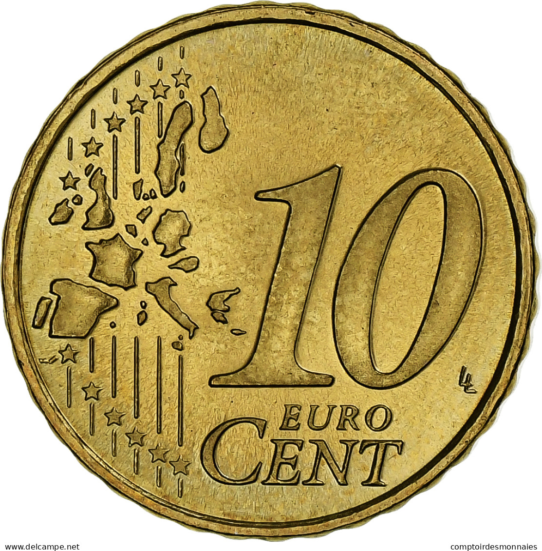 Luxembourg, Henri, 10 Euro Cent, 2004, Utrecht, SPL, Laiton, KM:78 - Luxemburg