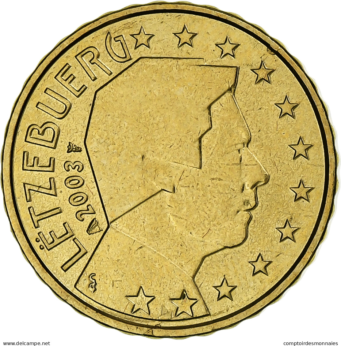 Luxembourg, Henri, 10 Euro Cent, 2003, Utrecht, SPL, Laiton, KM:78 - Luxemburgo