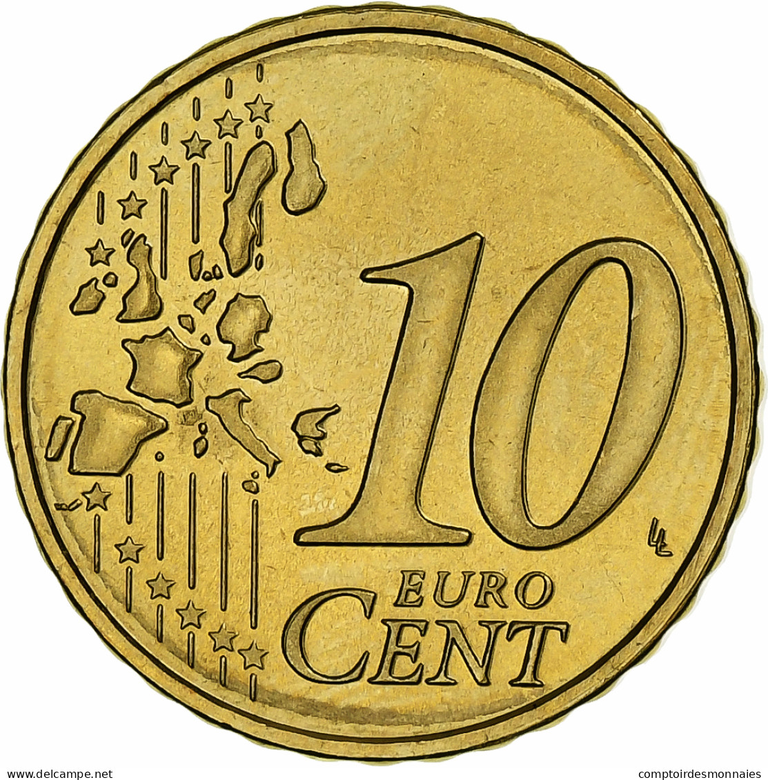 Luxembourg, Henri, 10 Euro Cent, 2003, Utrecht, SPL, Laiton, KM:78 - Luxemburg