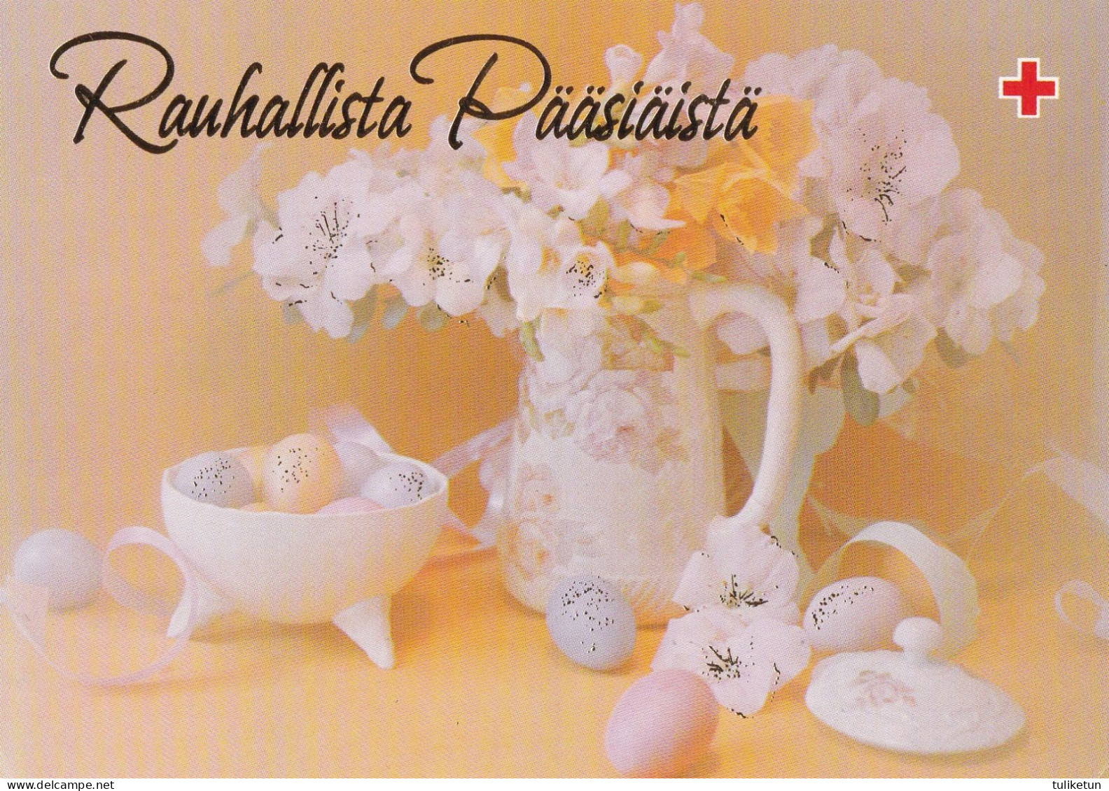 Postal Stationery - Easter Flowers In A Jug - Eggs - Red Cross 1994 - Suomi Finland - Postage Paid - Postal Stationery