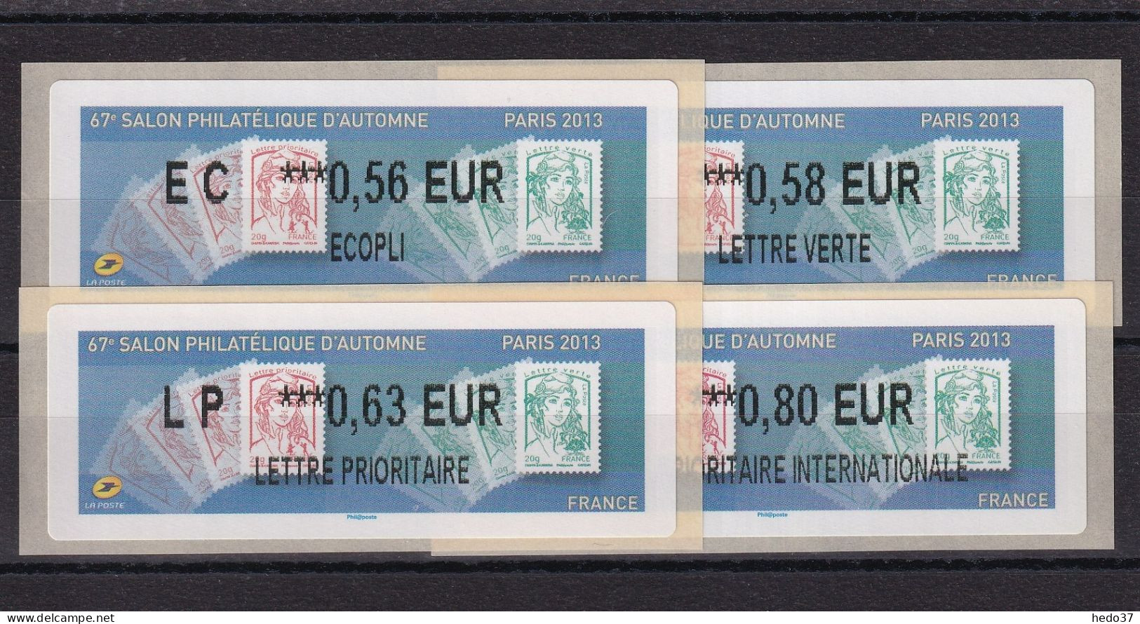 France Timbres De Distributeurs N°1144 - 4 Ex. - Neuf ** Sans Charnière - TB - 2010-... Abgebildete Automatenmarke