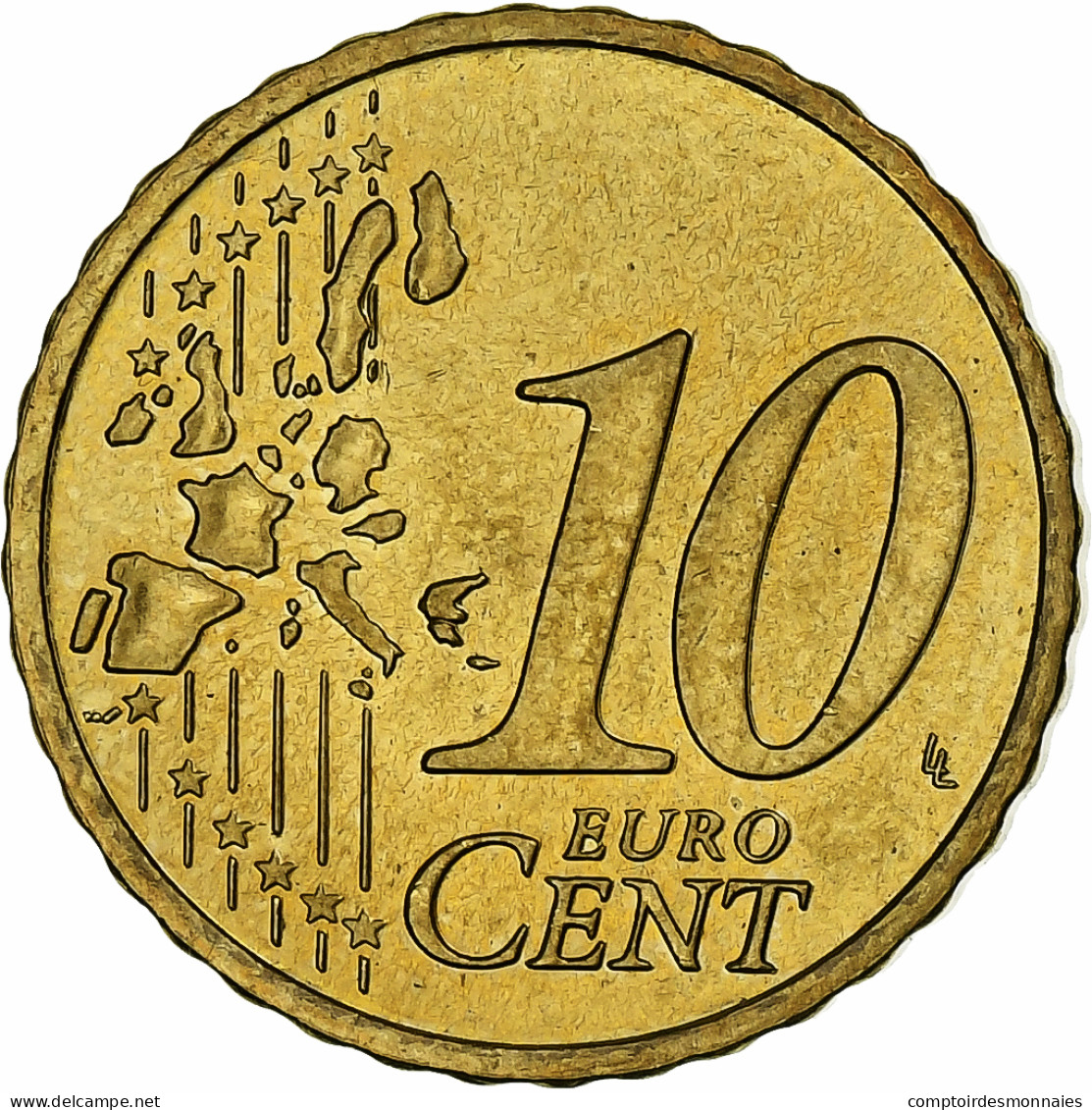 République D'Irlande, 10 Euro Cent, 2002, Sandyford, SUP, Laiton, KM:35 - Luxembourg