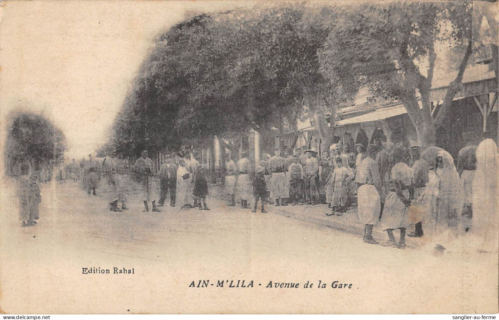 CPA ALGERIE / AIN M'LILA / AVENUE DE LA GARE - Autres & Non Classés