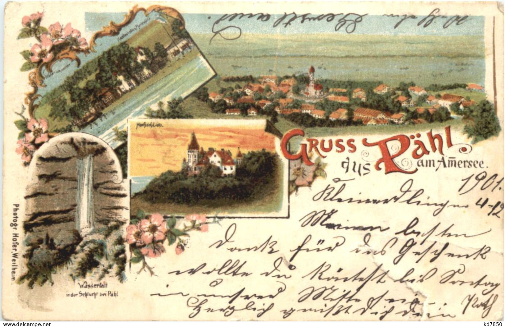 Gruss Aus Pähl Am Amersee - Litho - Weilheim