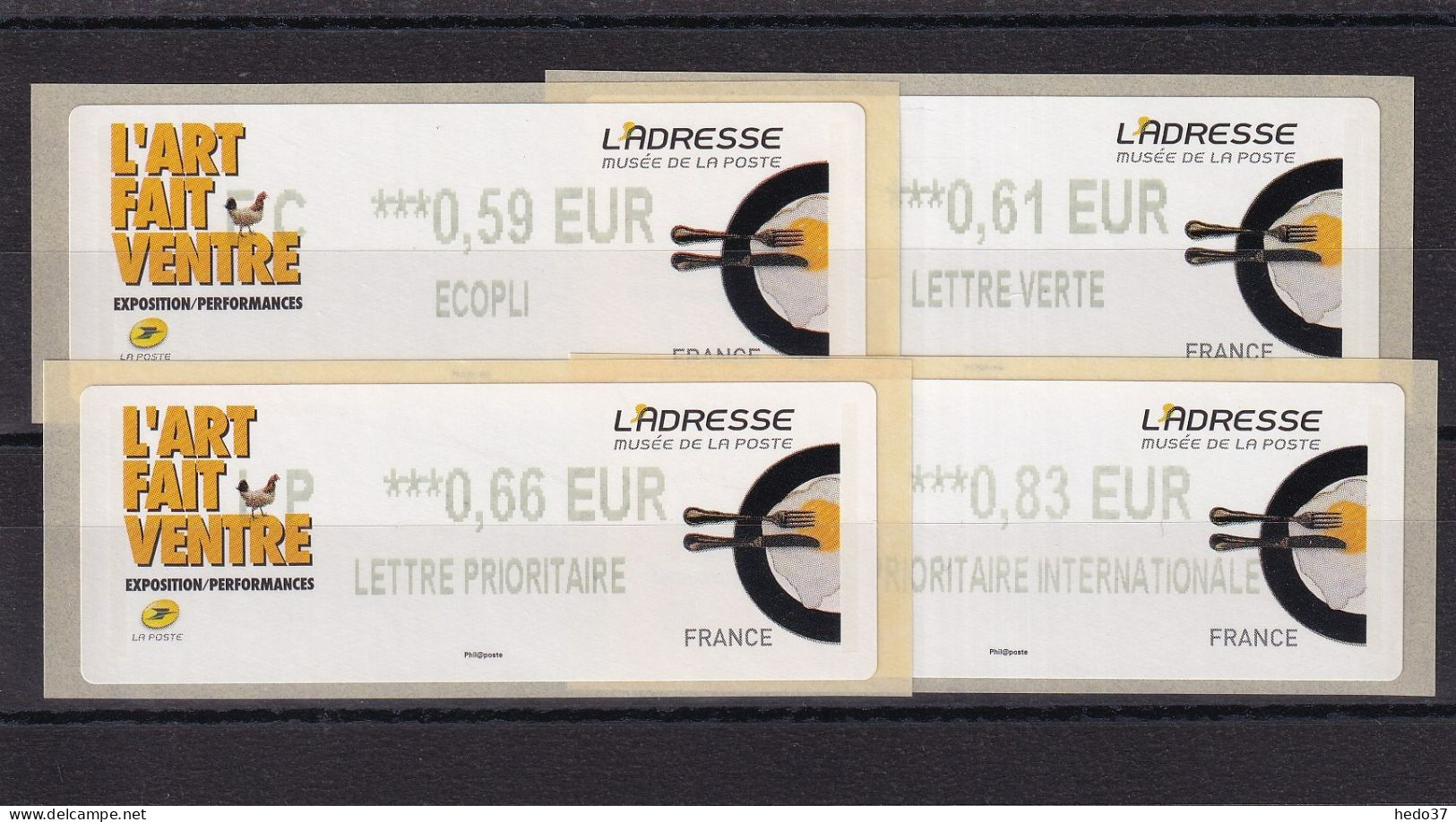 France Timbres De Distributeurs N°1151 - 4 Ex. - Neuf ** Sans Charnière - TB - 2010-... Illustrated Franking Labels