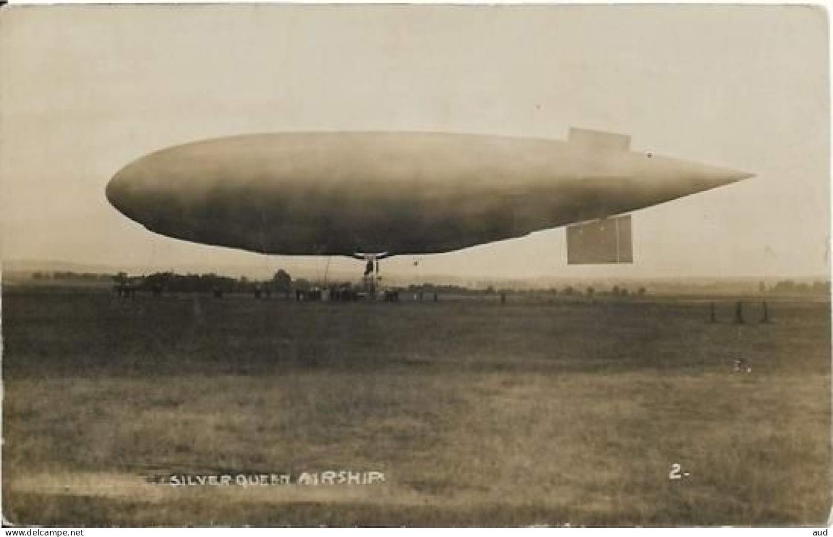 SILVER QUEEN AIRSHIP, Dirigeable WW1, Carte Photo - Dirigeables