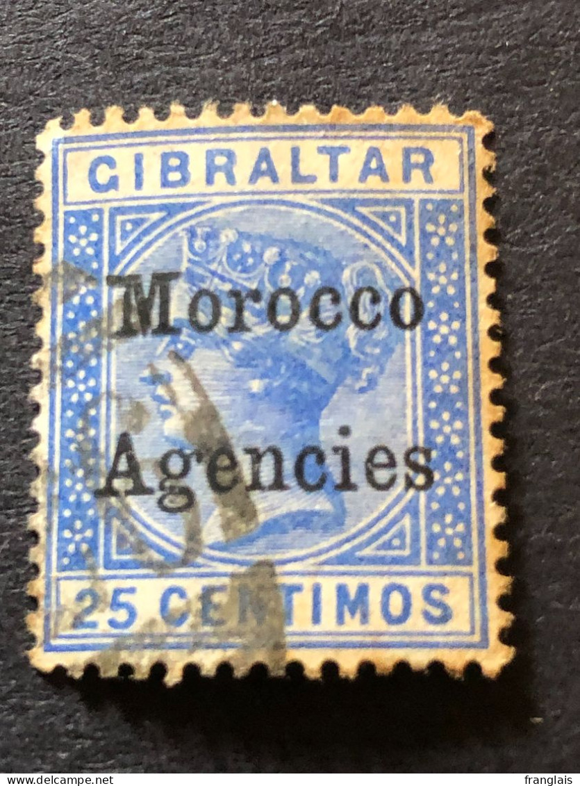 MOROCCO AGENCIES  25c Blue - Oficinas En  Marruecos / Tanger : (...-1958